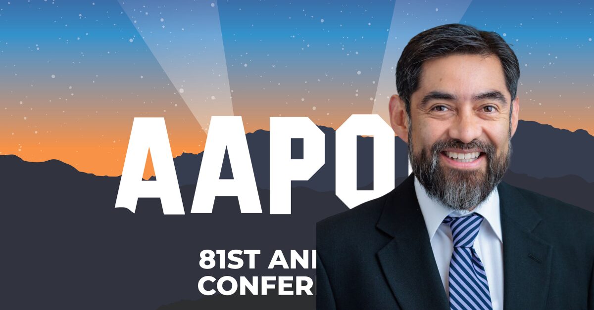 Rene Bautista & AAPOR 2026 Logo